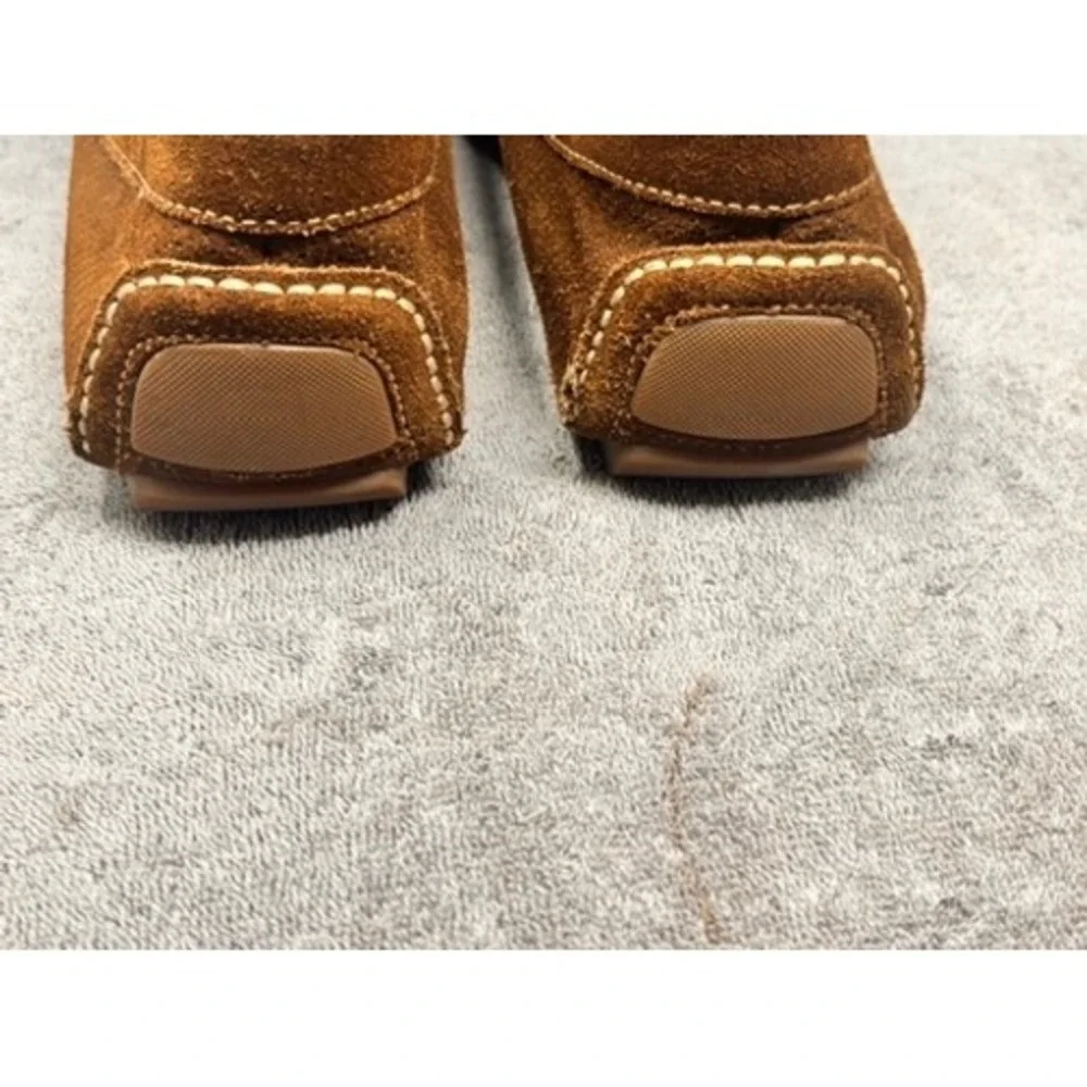 Donald J Pliner Mens Brown Suede Leather Horsebit Driving Loafers Slip On Sz 12